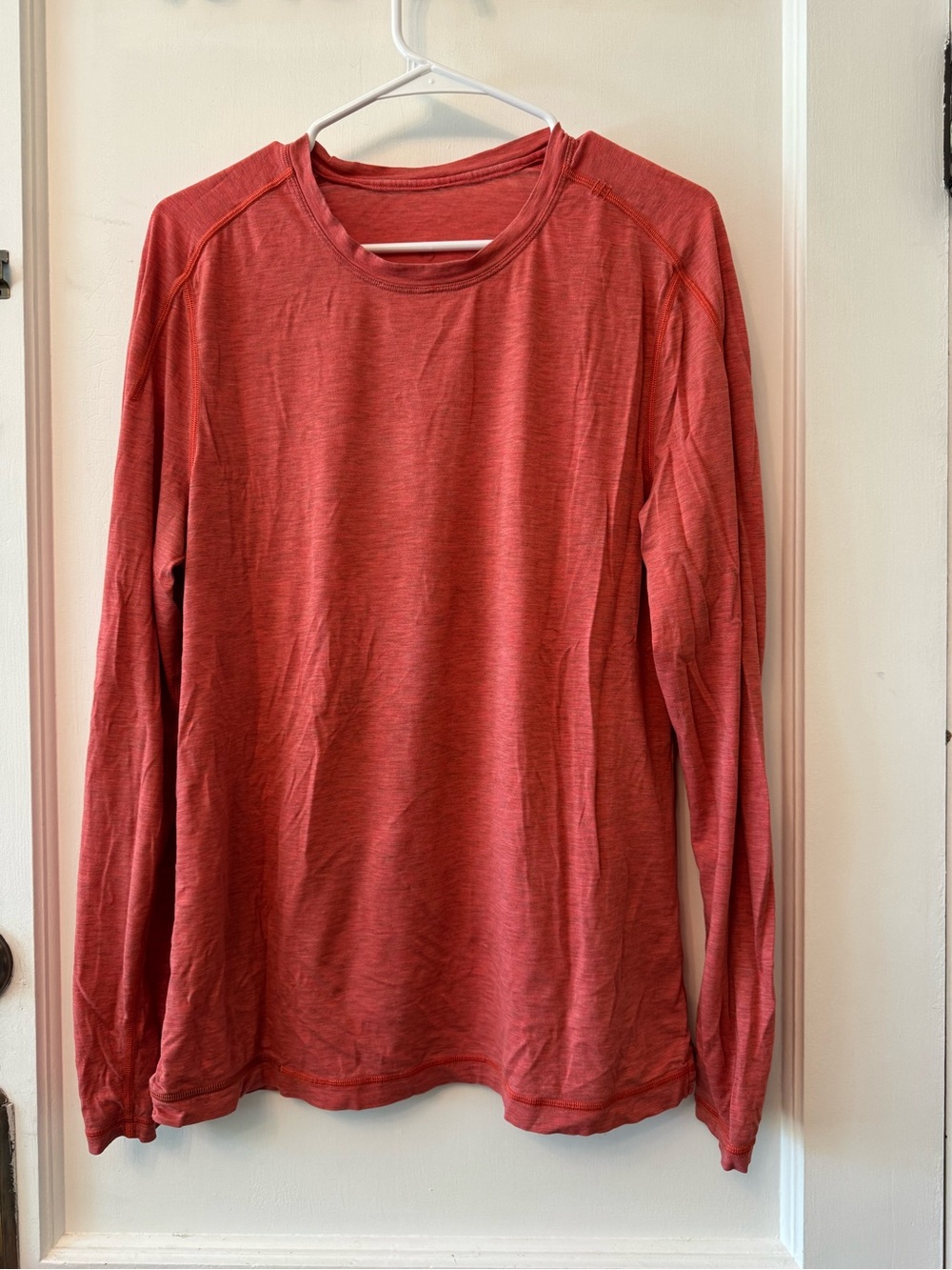 Men's Lululemon Long Sleeve Crew Tee - Red